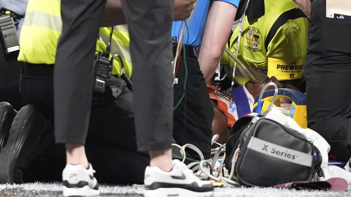 Lions' Norris taken off field in ambulance, preseason game against Falcons ends early